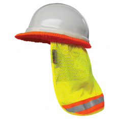 PIP 809ST-LM-OS, Reflective Apparel, Sun Protection, Hi-Vis Yellow, OS, Hi, Vis Full Brim Hard Hat V