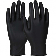 PIP 84-501, QRP® Qualatrile®, Black Qualatrile® No Foam Nitrile Glove - 4 mil, CE Gloves, Black, 