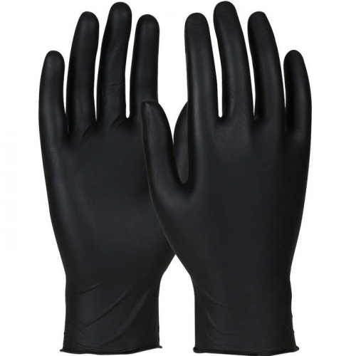 PIP 84-503, QRP® Qualatrile®, Black Qualatrile® No Foam Nitrile Glove - 4 mil, CE Gloves, Black, 
