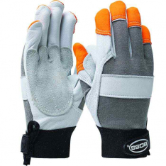 PIP 86565-2XL, Boss®, Goatskin Leather Palm Glove with Split Cowhide Palm Patch and FR Nomex® Back