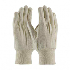PIP 90-908, PIP®, Premium Grade Cotton Canvas Single Palm Glove - Knit Wrist, Fabric Work Gloves, N