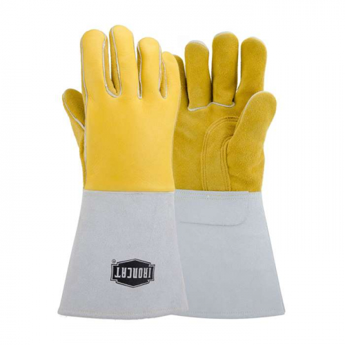 PIP 9060-S, Ironcat®, Premium Grade Top Grain Elkskin Leather Welder's Glove with Cotton/Foam Linin