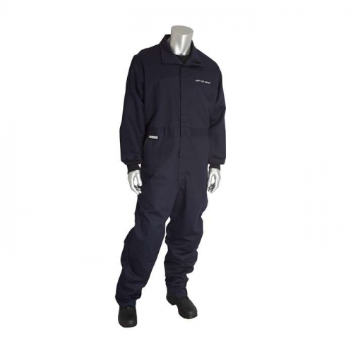 PIP 9100-2160D-XL, PIP®, AR/FR Dual Certified Coverall - 9.2 Cal/cm2, Arc Clothing, Navy, XL