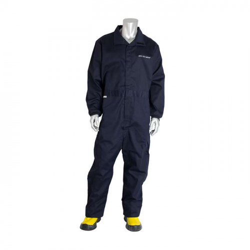 PIP 9100-52772-M, PIP®, AR/FR Coverall - 25 Cal/cm2, Arc Clothing, Navy, M