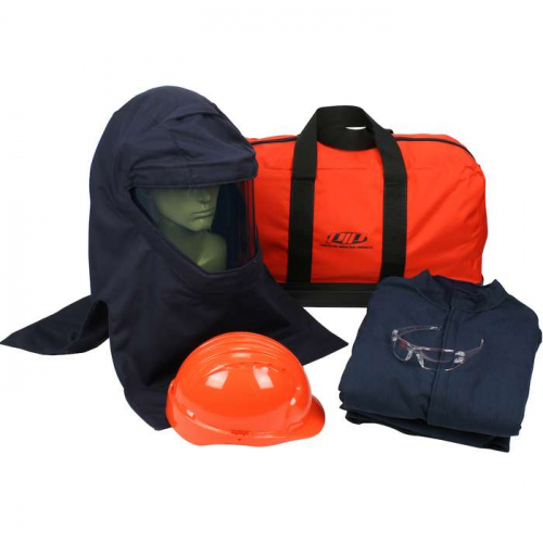 PIP 9150-52436-L, PIP®, PPE 4 Arc Flash Kit - 40 Cal/cm2, Arc Protection Kits, Navy, L