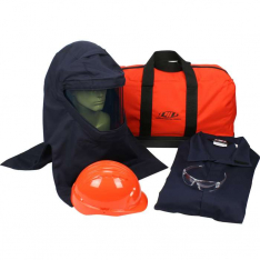 PIP 9150-52815-2X, PIP®, PPE 3 Arc Flash Kit - 25 Cal/cm2, Arc Protection Kits, Navy, 2XL