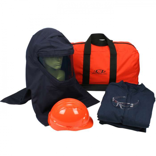 PIP 9150-53003-2XL, PIP®, PPE 3 Arc Flash Kit - 25 Cal/cm2, Arc Protection Kits, Navy, 2XL