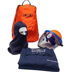 PIP 9150-5488EBT-2X, PIP®, PPE 2 AR/FR Dual Certified Kit - 12 Cal/cm2, Arc Protection Kits, Navy, 