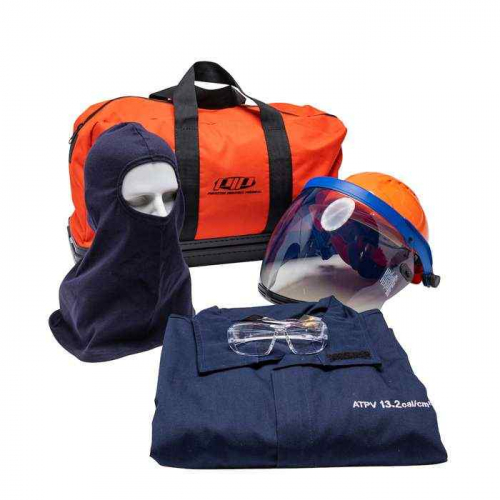 PIP 9150-5488ET-S, PIP®, PPE 2 AR/FR Dual Certified Kit - 12 Cal/cm2, Arc Protection Kits, Navy, S