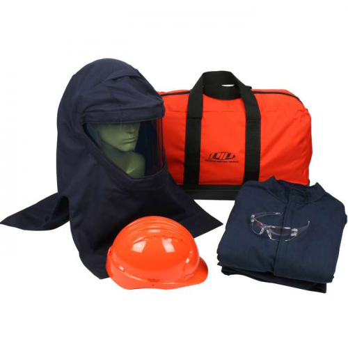 PIP 9150-75050-M, PIP®, PPE 4 Arc Flash Kit - 75 Cal/cm2, Arc Protection Kits, Navy, M