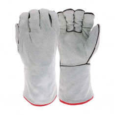 PIP 930, Ironcat®, Economy Grade Split Cowhide Leather Welder's Glove with Cotton Lining, Hand Prot