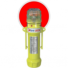 PIP 939-UB290-R, Eflare, E-Flare Beacon, Red, 8", 8" Safety & Emergency Beacon, Flashing / Steady, O