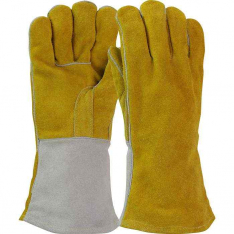PIP 9401, Ironcat®, Superior Grade Split Cowhide Leather Welder's Glove with Cotton Lining, Hand Pr