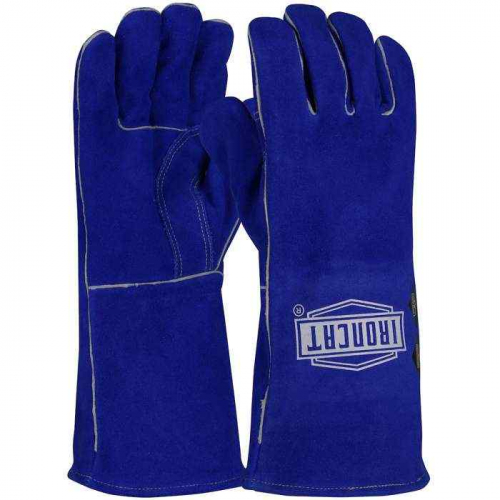 PIP 946-S, Ironcat®, AR Premium Grade Split Cowhide Leather Welder's Glove with Para-Aramid Cut Lin