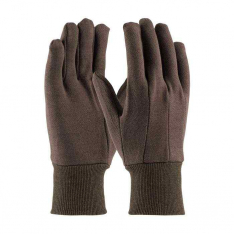 PIP 750C, PIP®, Regular Weight Cotton/Polyester Jersey Glove - Men's, Fabric Work Gloves, Brown, ME