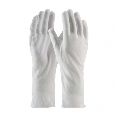 PIP 97-500-14, CleanTeam®, Premium, Light Weight Cotton Lisle Inspection Glove with Unhemmed Cuff -