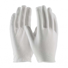 PIP 97-500H, CleanTeam®, Premium, Light Weight Cotton Lisle Inspection Glove with Overcast Hem Cuff