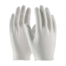 PIP 97-500I, CleanTeam®, Economy, Light Weight Cotton Lisle Inspection Glove with Unhemmed Cuff - 9
