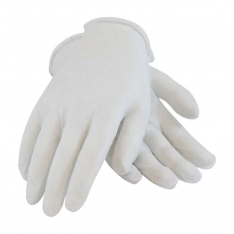 PIP 97-501I, CleanTeam®, Economy, Light Weight Cotton Lisle Inspection Glove with Unhemmed Cuff - L