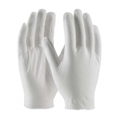 PIP 97-500J, CleanTeam®, Premium, Light Weight Cotton Lisle Inspection Glove with Unhemmed Cuff - J