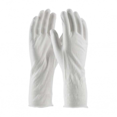 PIP 97-520-14, CleanTeam®, Medium Weight Cotton Lisle Inspection Glove with Unhemmed Cuff - 14, CE 