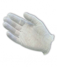 PIP 97-521H, CleanTeam®, Medium Weight Cotton Lisle Inspection Glove with Overcast Hem Cuff - Ladie