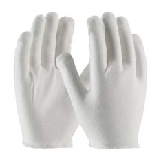 PIP 97-540H, CleanTeam®, Heavy Weight Cotton Lisle Inspection Glove with Overcast Hem Cuff - Men's,
