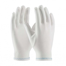 PIP 98-712, CleanTeam®, Regular Weight Stretch Nylon Inspection Glove with Zig-Zag Stitched Rolled 