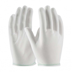 PIP 98-740-L, CleanTeam®, 40 Denier Tricot Inspection Glove with Rolled Hem Cuff - Men's, CE Gloves