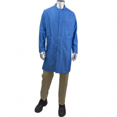 PIP BR18-45RB-2XL, Uniform Technology™, Staticon Long ESD Labcoat, Reusable Clothing, Royal, 2XL