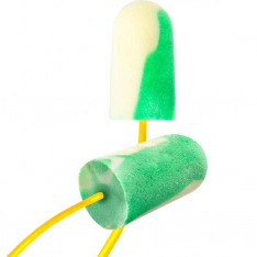 PIP BSF-30, Mega Bullet™ BioSoft™, Disposable Bio-Based Corded Foam Ear Plug with BioSoft™ Tec