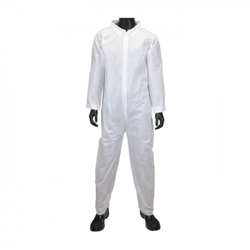 PIP C3850-3XL, PIP®, SMS - Basic Coverall 42 gsm, Disposable Clothing, White, 3XL