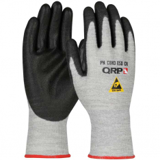 PIP CBH3ESDCR-2X, QRP® Qualakote®, ESD Safe Seamless Knit Cut Resistant Glove with Polyurethane Co