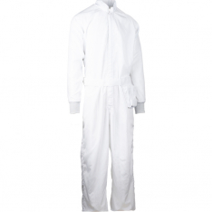 PIP CC1245-65WH-2XL, Uniform Technology, C3 ISO 4 (Class 10) Cleanroom Coverall, Reusable Clothin