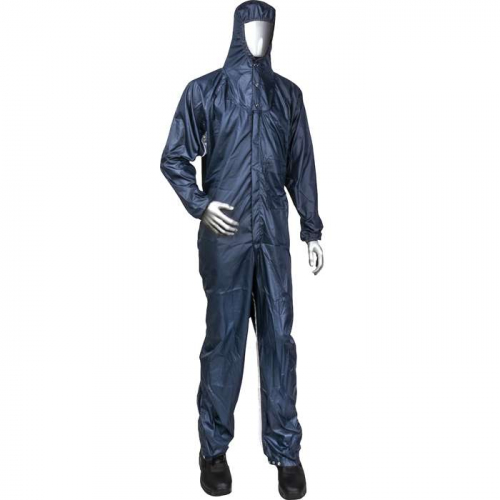 PIP CCNQH2-26NV-XS, Uniform Technology™, Spray Barrier Paint / Powder Coating Hooded Coverall, Reu
