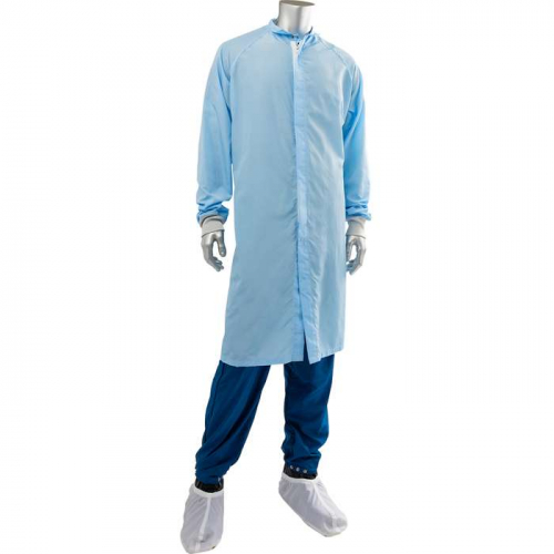 PIP CFRZC-65LB-S, Uniform Technology™, C3 ISO 4 (Class 10) Cleanroom Frock, Reusable Clothing, Lig