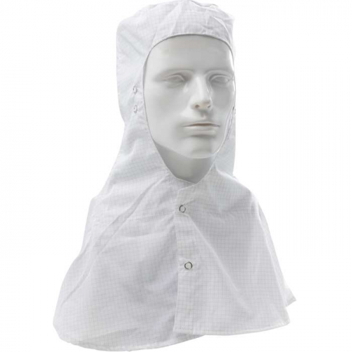 PIP CHM-65WH-3XL, Uniform Technology™, C3 ISO 4 (Class 10) Cleanroom Hood - Open Face, Reusable Cl