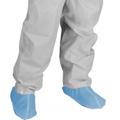PIP CSC-60LB-2XL, TAFFETA SHOE COVER LIGHT BLUE WITH ADJUSTABLE SNAPS,2XL