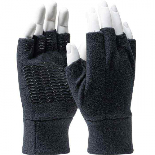 PIP FL-FIN-S, PIP®, Gripper Dot Fin Fleece Fingerless Glove with Gripper Dotted Palm, Protection Fr