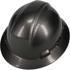 PIP 280-HP641R-CAR-11, Kilimanjaro, Hard Hats, Black, OS, Full Brim Hard Hat, Carbon Fibre Look Wrap