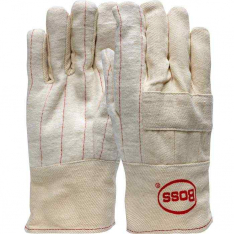 PIP 1JC3017, Boss®, 3-Ply Hot Mill Nap-Out Lined W Band Top Cuff Knuckle Strap, Protection From Hea