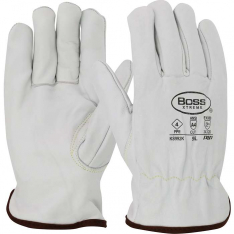 PIP KS992K-2XL, Boss® Xtreme, AR Top Grain Cowhide Leather Drivers Glove with Para-Aramid Lining - 