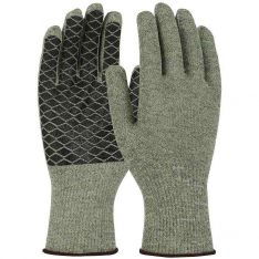 PIP M530-PCX1-L, Kut Gard®, Seamless Knit ATA® / Elastane Blended Glove with PVC Patterned Grip on