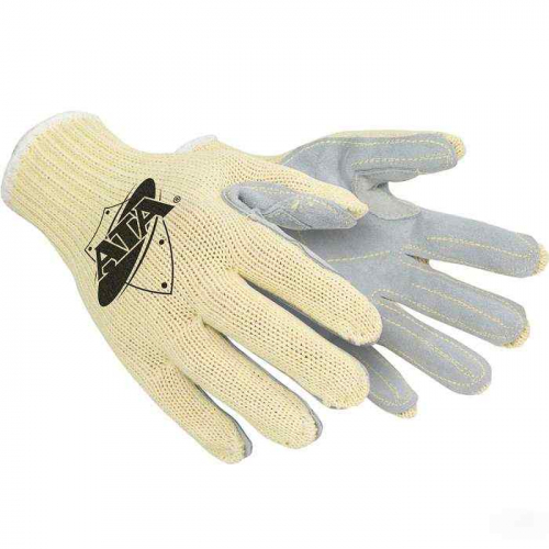 PIP MATA30-BH-L, PIP®, Seamless Knit ATA® Aramid Blended Glove with Split Cowhide Leather Palm - K