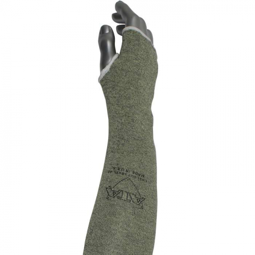 PIP MSATA-HA-24T, Kut Gard®, Single-Ply ATA® Hide-Away™ Blended Sleeve  with Thumb Hole, Cut Res