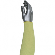 PIP MSKC-14, Kut Gard®, 2-Ply Aramid Sleeve with Cotton Liner, Cut Resistant Sleeve, Yellow, 14