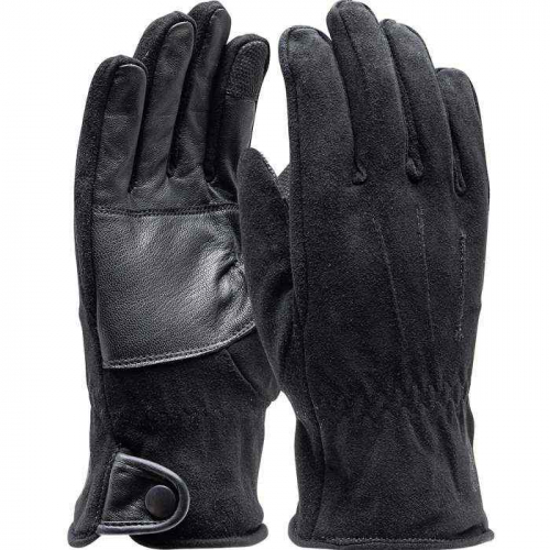 PIP OM-004-TS-L, PIP®, Omaha™ TS Leather Touch Screen Insulated Glove, Protection From Cold, Blac