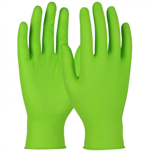 PIP PGT09-2X, QRP® Qualatrile® Indy, Premium Grade Disposable Nitrile Glove, Powder Free with Text