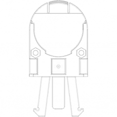 PIP 1035133-VS, VERISHIELD HARD HAT ADAPTER 3714VS1