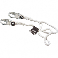 PIP 201RLS-5-100FTWH, Miller, Lanyard 5/8" Dac. W/Lock Snaps